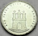 Niemcy 10 Marek 1989 Hamburg Port 800 lat SREBRO