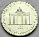 Niemcy 10 marek 1991 Brama Brandenburska SREBRO