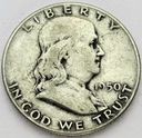USA 1/2 dolara 1950 Half Dollar Franklin SREBRO