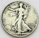USA 1/2 Dolara Half Dollar 1937 Bogini Wolności