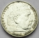 Niemcy 5 Marek 1936 Hindenburg SREBRO